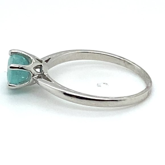 Paraiba Tourmaline 1.52ct Solid 14K White Gold Ring - Picture 7 of 7